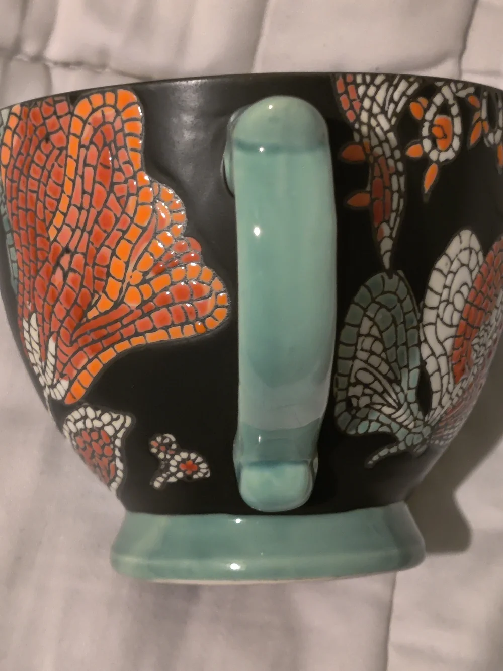 World Market Coffee/Tea Mug Mosaic Floral